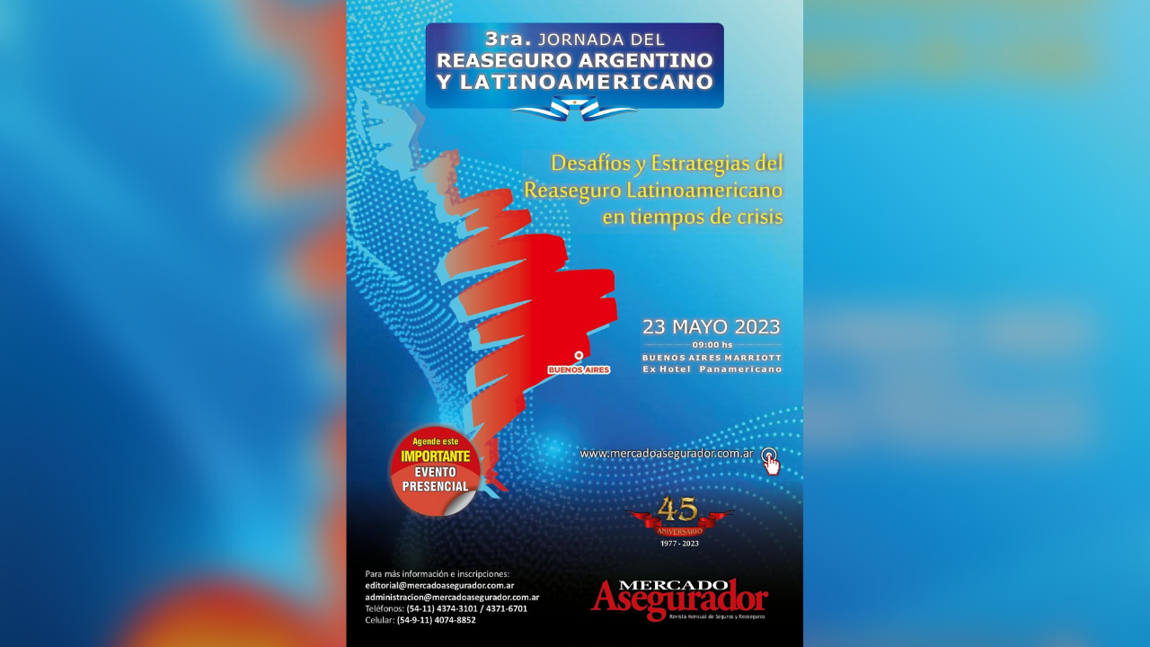 Temas: Desafíos y Estrategias del Reaseguro Latinoamericano en tiempos de crisis. Fecha: 23 de Mayo 2023...