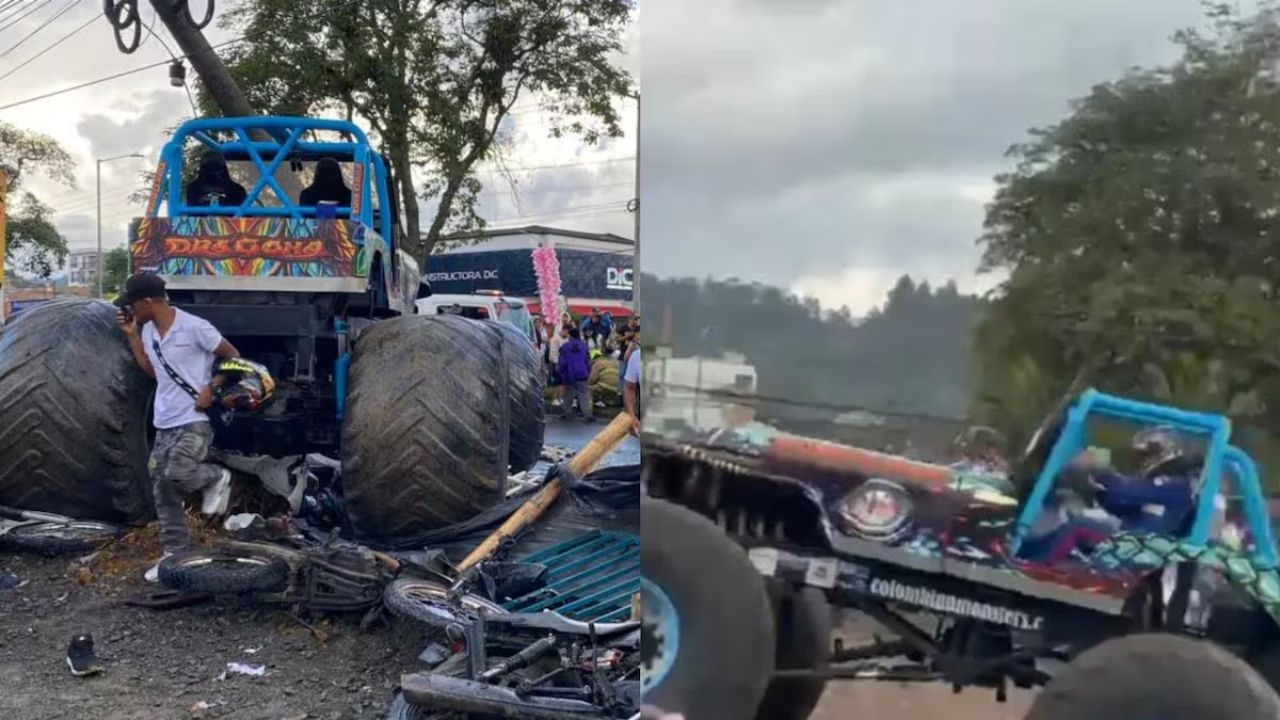 Una exhibición terminó en desastre luego de que un vehículo se desviara hacia la zona de espectadores. Murieron tres personas, entre ellas una niña, y hay decenas de heridos.