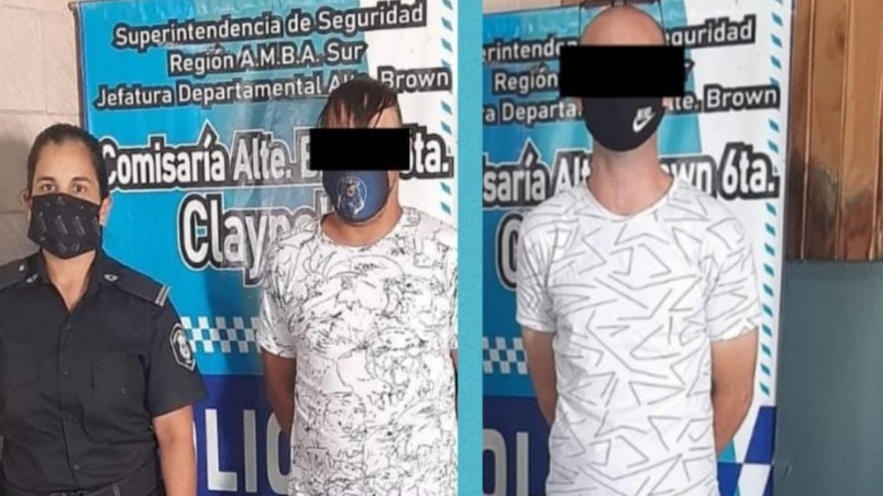 Los delincuentes son de Claypole y la policía los descubrió luego de que se contradijeron en su relato.