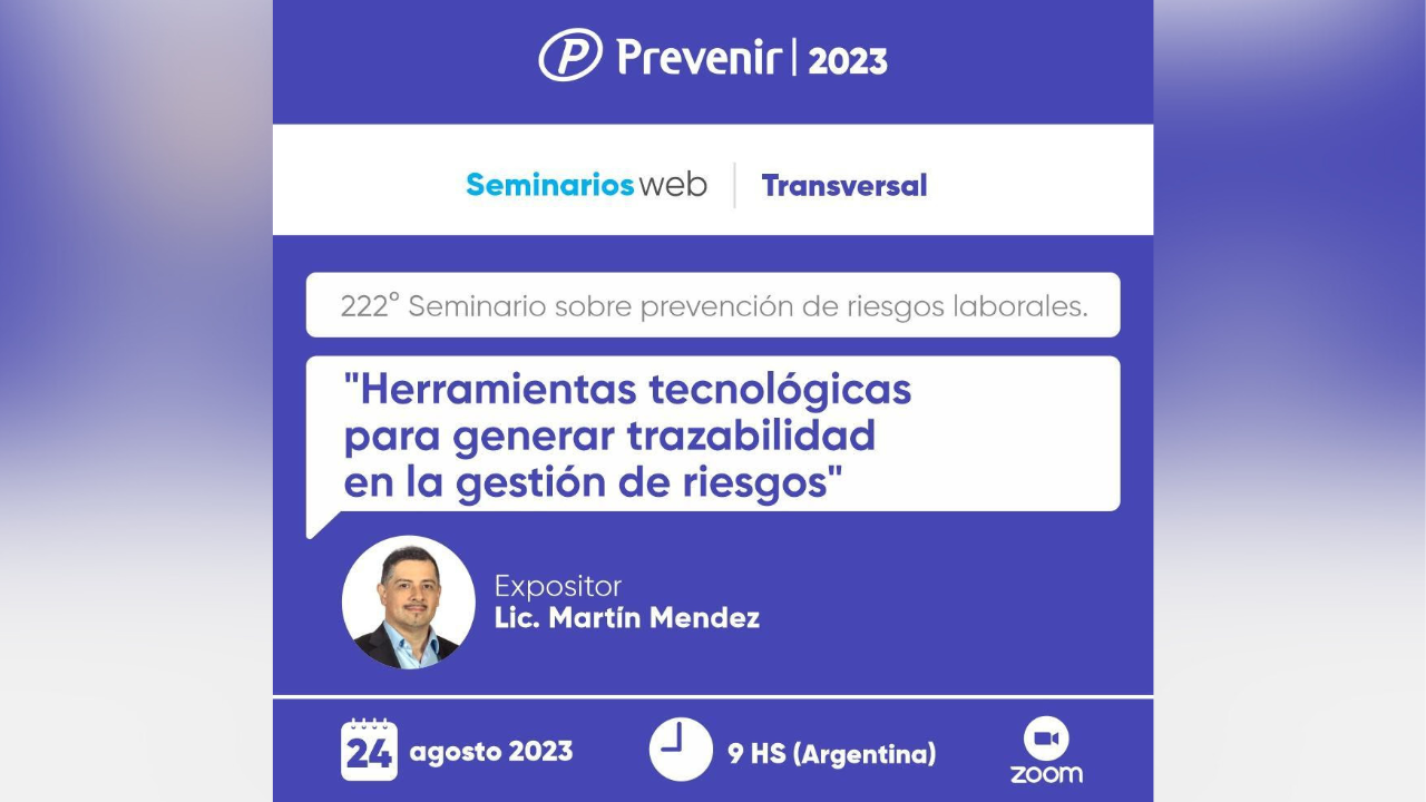 222° Seminario sobre prevención de riesgos laborales.