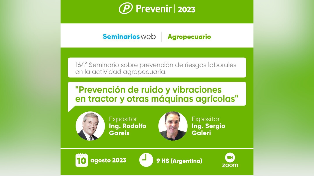 164° Seminario sobre prevención de riesgos laborales en la actividad agropecuaria.