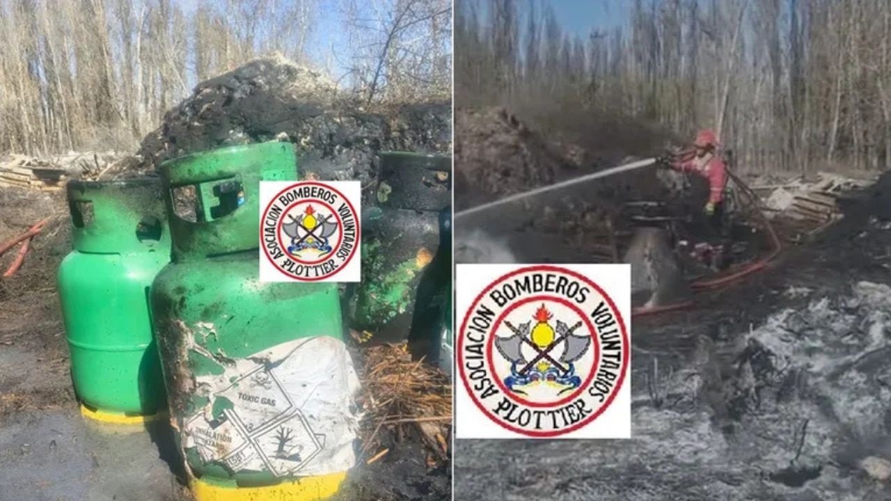 Ocurrió en una chacra sobre Candolle al 5.100. Fueron a apagar un incendio y quedaron hospitalizados por la sustancia de uso prohibido que estaba oculta entre los pastizales.
