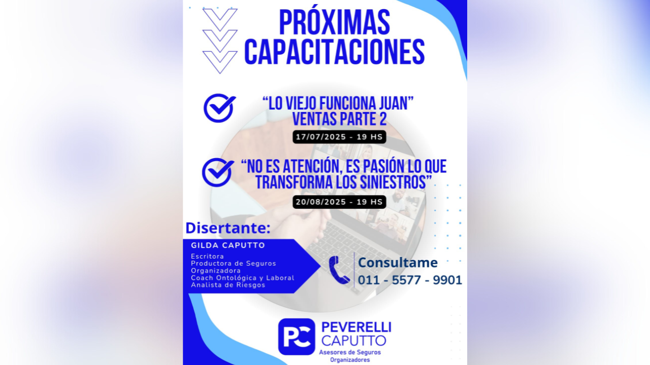 Cursos dictado por nuestra colega Gilda Caputto - Gratuito y por Zoom, tendrá lugar el 17 de julio y el 20 de agosto de 2025.