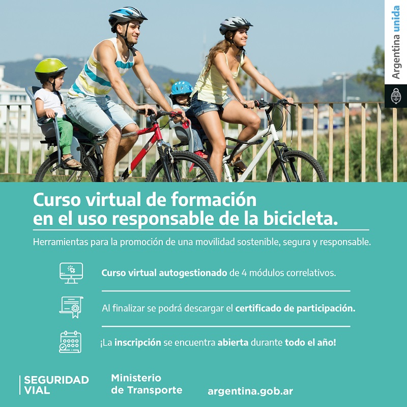 Tras el continuo incremento de circulación de bicicletas, la Agencia Nacional de Seguridad Vial (ANSV) pone a disposición herramientas teóricas con el fin de proveer información...