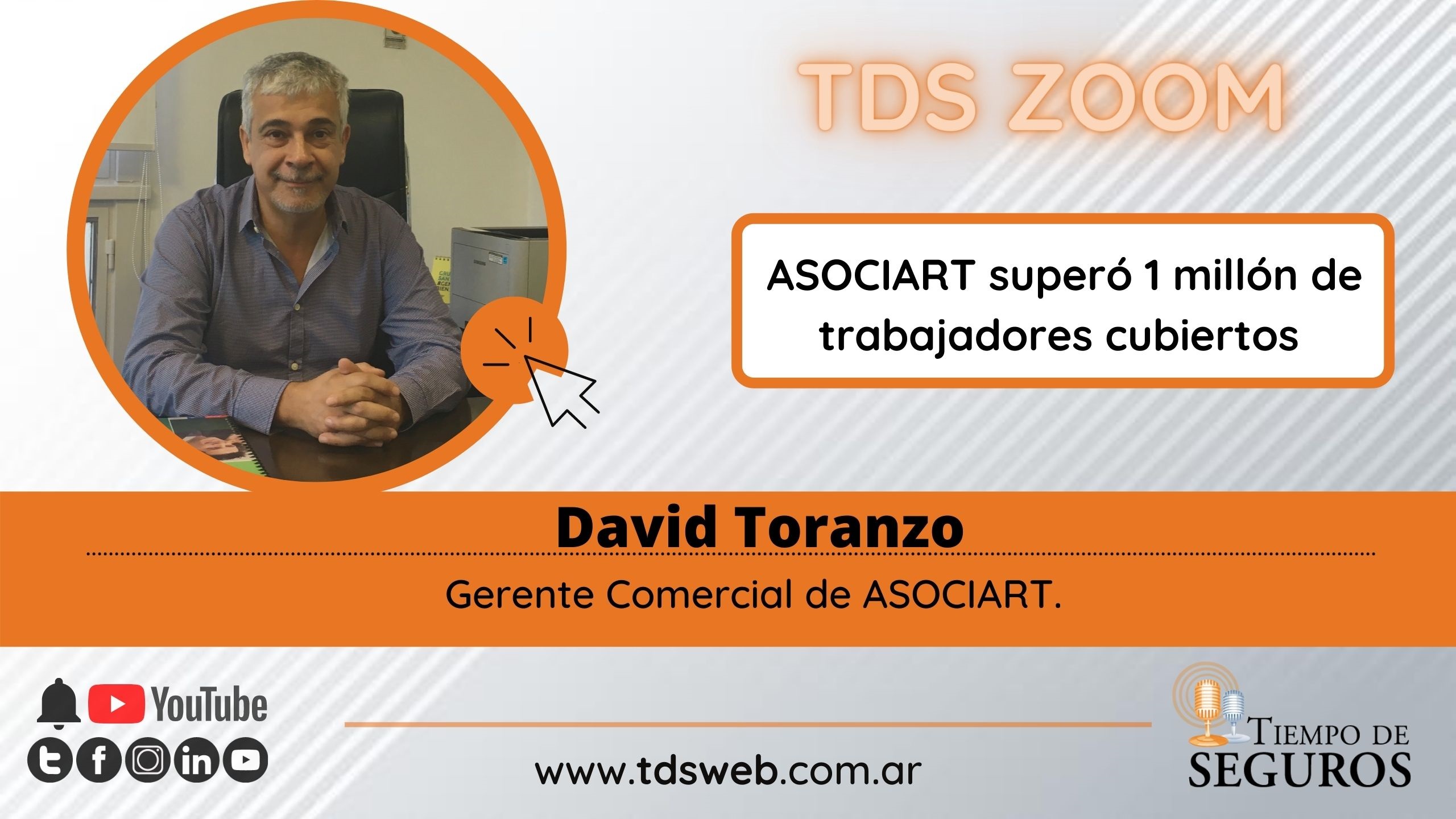 ASOCIART superó 1 millón de trabajadores cubiertos y consideramos que era un buen motivo para conversar con David Toranzo, Gerente Comercial de la aseguradora...