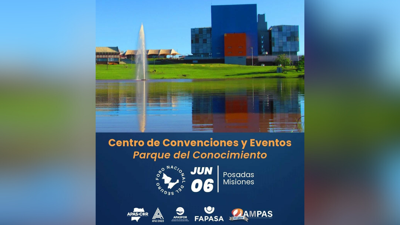 El Evento se realizará en el Centro de Convenciones y Eventos del Parque del Conocimiento, en la ciudad de Posadas, Misiones. Fecha: 06/06.