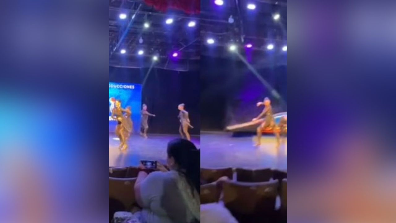 El hecho ocurrió en el Teatro Acuario de Villa Carlos Paz durante una competencia. Los propios participantes debieron levantar la estructura ante la falta de asistencia del personal del lugar.