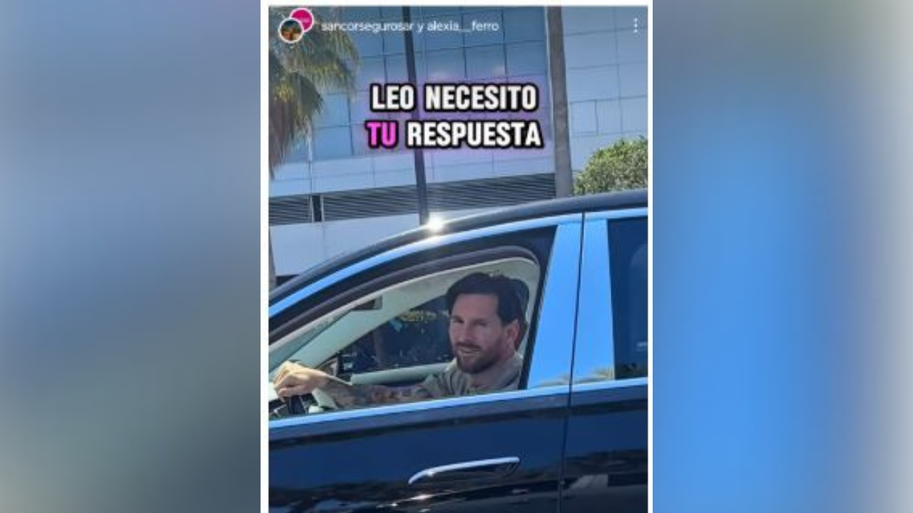 Desde Miami (Estados Unidos), Alexia emprendió una misión cargada de emoción y perseverancia: conseguir una respuesta del mejor jugador del mundo.