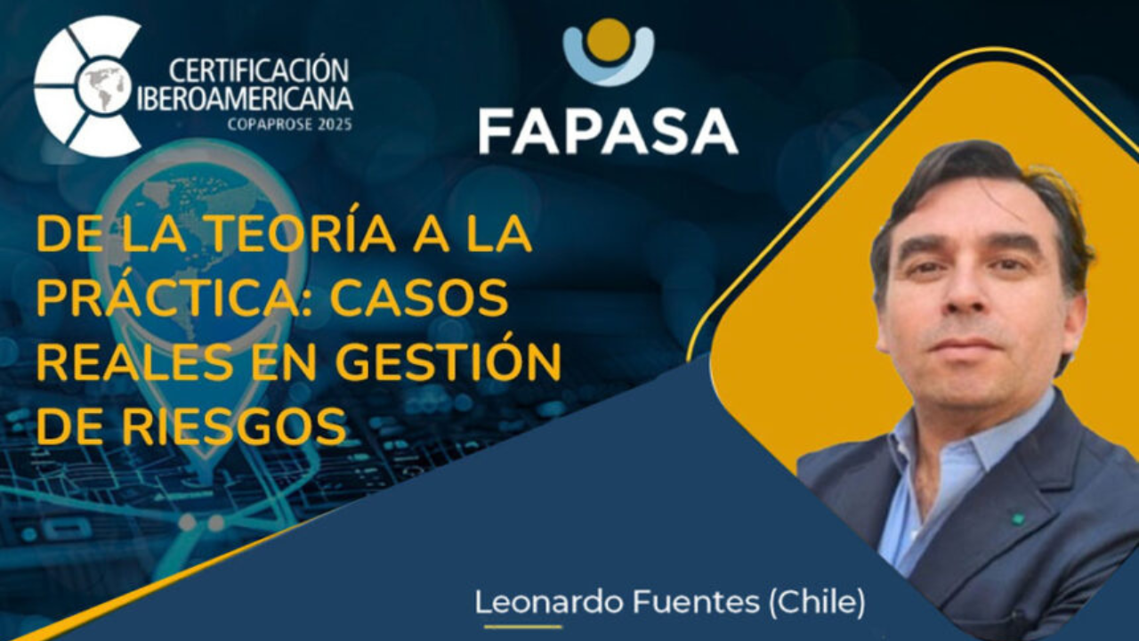 El próximo miércoles 16 de abril, COPAPROSE presentará una nueva sesión formativa virtual enfocada en casos reales de gestión de riesgos.