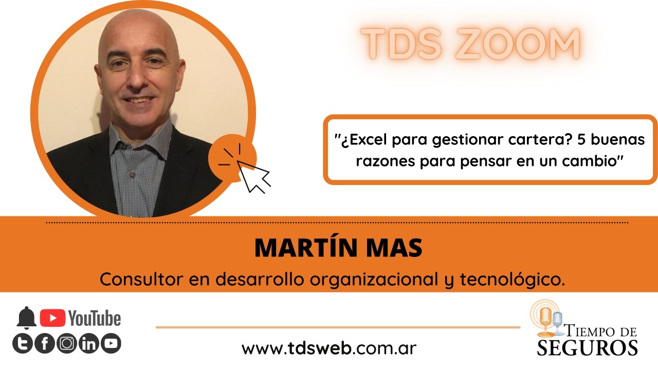 Frecuentemente nos encontramos con productores de seguros que llevan la administración de sus carteras a través del uso de planillas Excel. Le preguntamos a Martín Mas, consultor en desarrollo organizacional y tecnológico, acerca de la conveniencia o no de ello y nos dio "5 buenas razones para pensar en un cambio". Te invitamos a conocerlas.