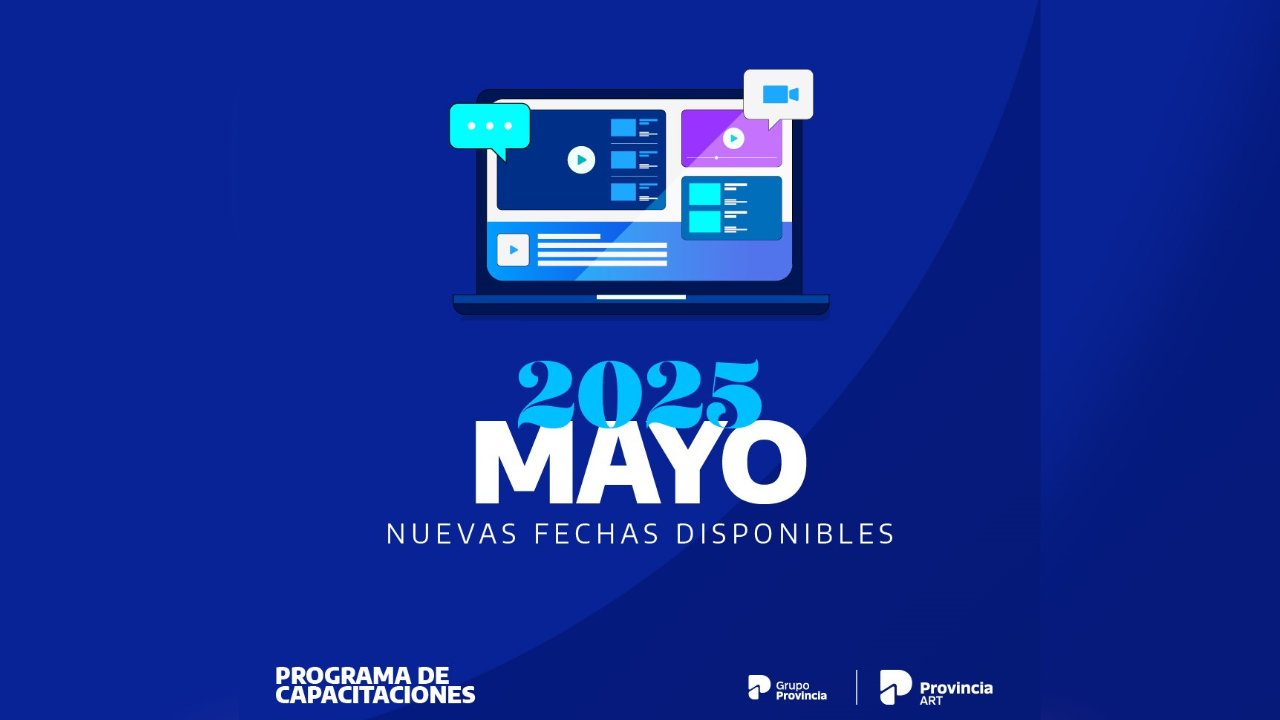 La aseguradora de riesgos de Grupo Provincia confirmó su cronograma de cursos gratuitos para el mes, en el que ofrece un ciclo especial sobre Exámenes Médicos Periódicos.