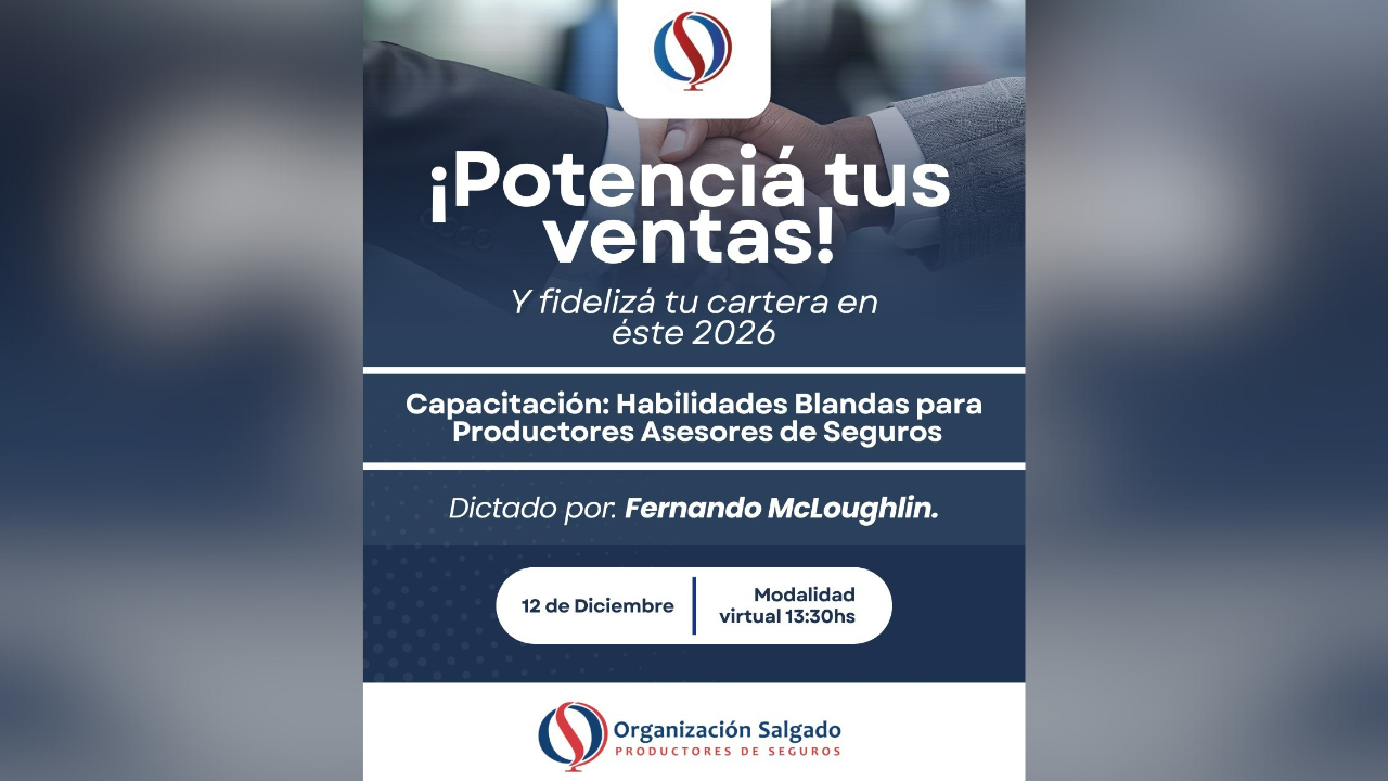 La Organización invita a participar de charla abierta y gratuita para todos los PAS, a cargo del Dr. Fernando McLoughlin. Fecha: 12/12. Modalidad: Virtual.