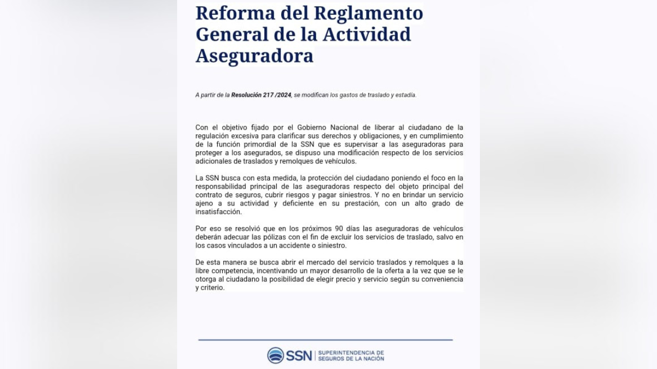 La SSN busca con esta medida, la protección del ciudadano poniendo el foco en la responsabilidad principal de las aseguradoras respecto del objeto principal del contrato de seguros, cubrir riesgos y pagar siniestros.