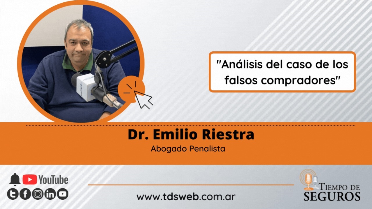 LA ENTREGA DEL AUTO A FALSOS COMPRADORES: Una noticia de esta semana, dando cuenta del caso de un señor al cual falsos compradores le sustrajeron su auto que tenía a la venta, generó un debate acerca de la figura aplicable y si actúa o no el seguro automotor. Analizamos el caso, contando con la autorizada opinión del Dr. Emilio Riestra, abogado penalista de seguros, cotitular del Estudio Riestra, Lamanna Secchi.