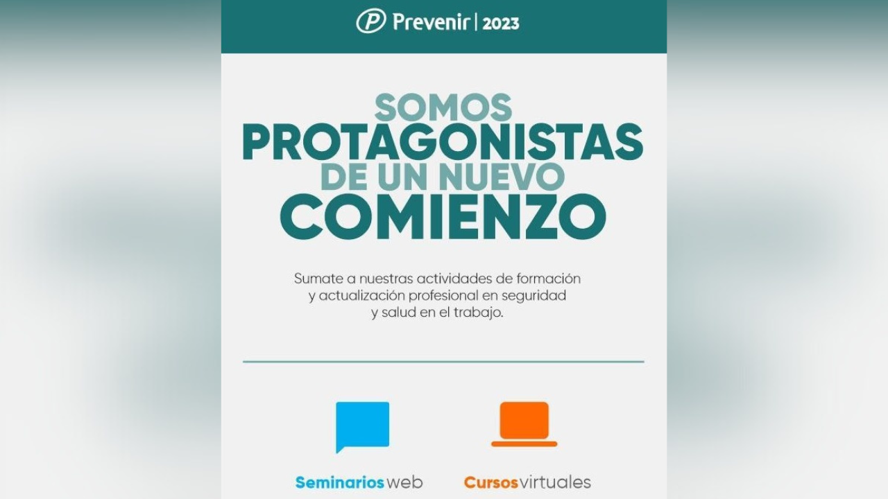 Sumate a las actividades de formación y actualización profesional en seguridad y salud en el trabajo...