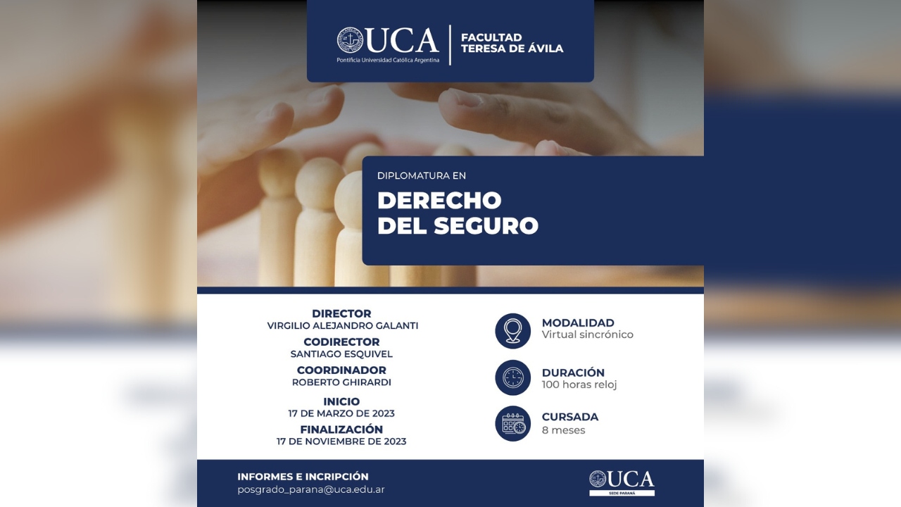 Tiene una duración de ocho meses y el cursado es 100% virtual. Inicia el 17 de Marzo.