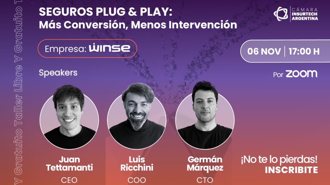 La Cámara Insurtech Argentina invita a un nuevo taller donde podrás aprender cómo simplificar la gestión de seguros. Fecha: 6 de noviembre.