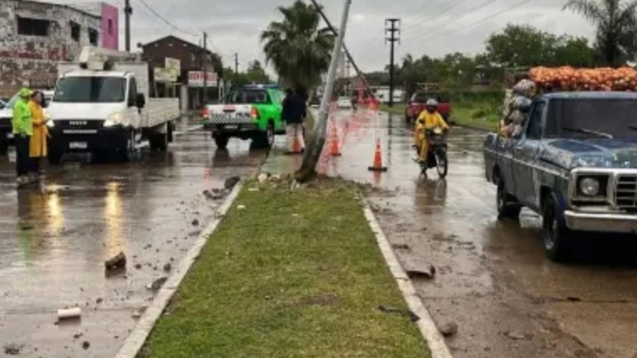 El adolescente perdió el control del vehículo en un sector de obras pluviales y chocó violentamente contra una jirafa de alumbrado frente al Jardín Botánico, de la capital. La estructura evitó que la camioneta terminara dentro del predio.